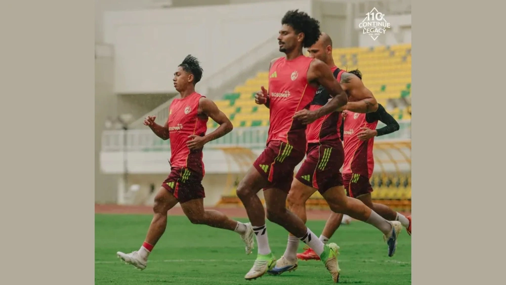 Pemain PSM Makassar latihan jelang pekan 12 Liga 1 2025. [ig @lpsm_makassar]