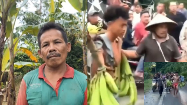 Remaja Diarak Hampir Telanjang karena Mencuri, Kini Viral Pengakuan Pemilik Pisang