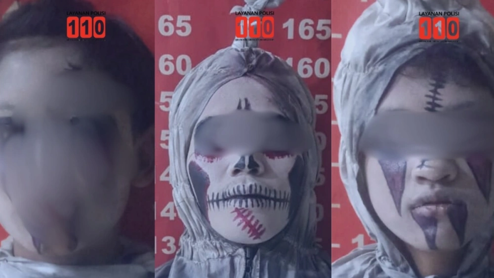 Bikin Warga Pingsan, 3 Pengamen Cosplay Pocong di Koja Diamankan Polisi
