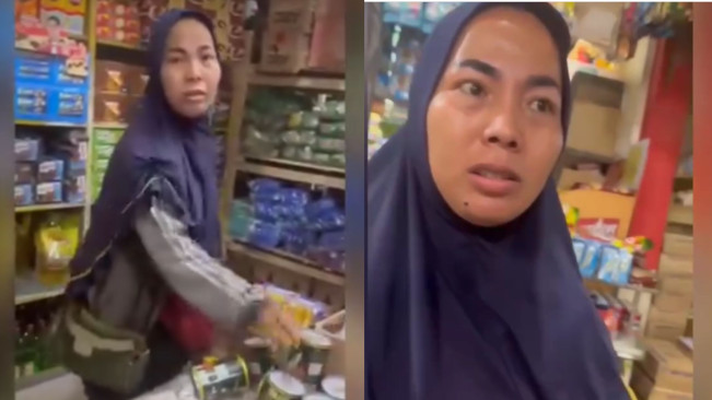 Viral Ibu-Ibu Ngutil di Toko Selama 2 Tahun Baru Ketahuan, Pemilik Warung Syok
