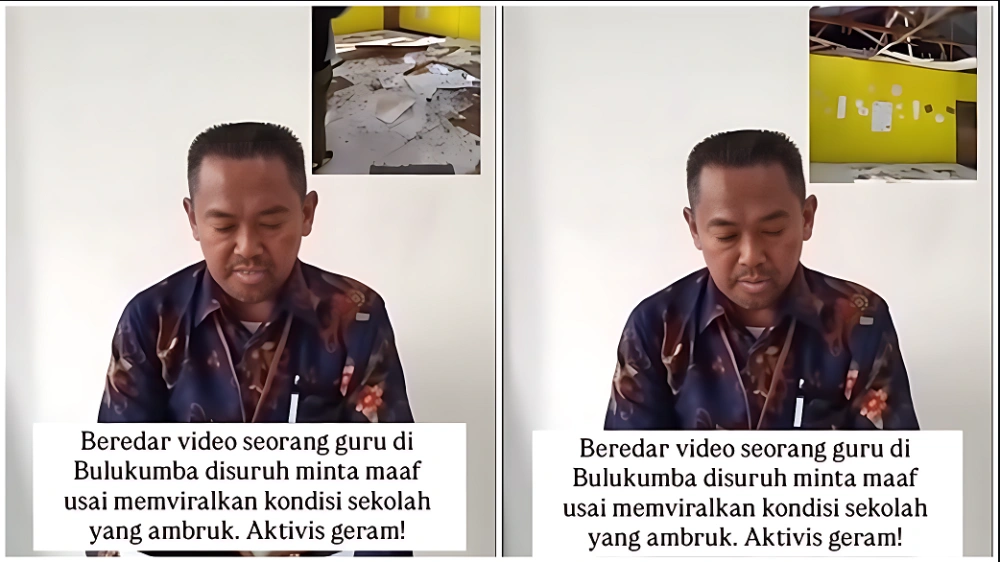 Permintaan Maaf Guru SD Usai Viralkan Sekolah Rusak Tuai Reaksi Keras Publik