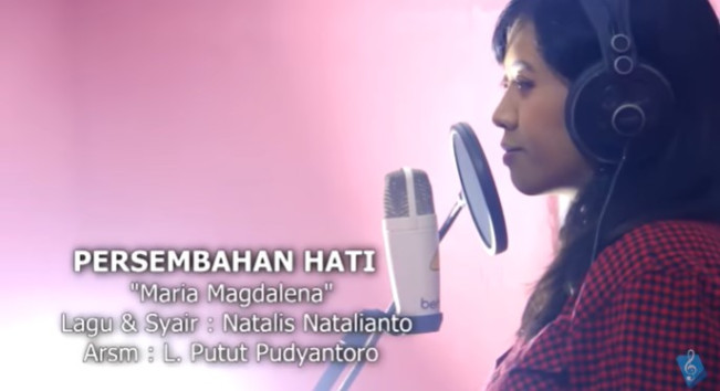 Potongan video lagu Persembahan Hati. (YouTube)