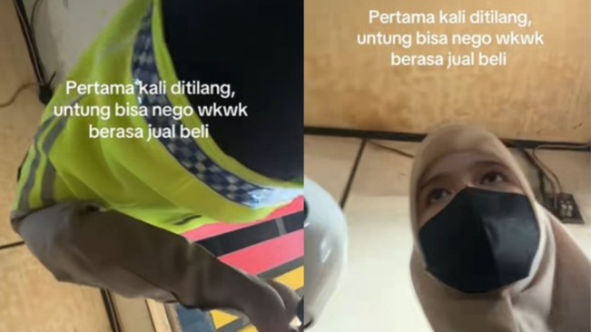 Viral Perempuan Videokan Pertama Kali Ditilang Polisi Rp500 Ribu, Nego Jadi Rp300 Ribu