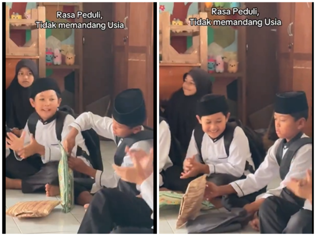 Sudah 2 Tahun Tak Beli Baju Baru, Anak- Anak SD Langsung Patungan Belikan Baju Untuk Temannya