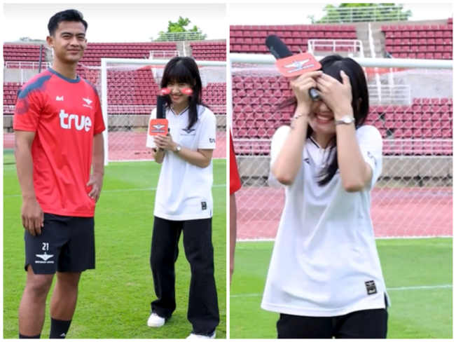 Jelang Indonesia Lawan Bahrain, Arhan Malah Bikin Reporter Wanita Ini Salting