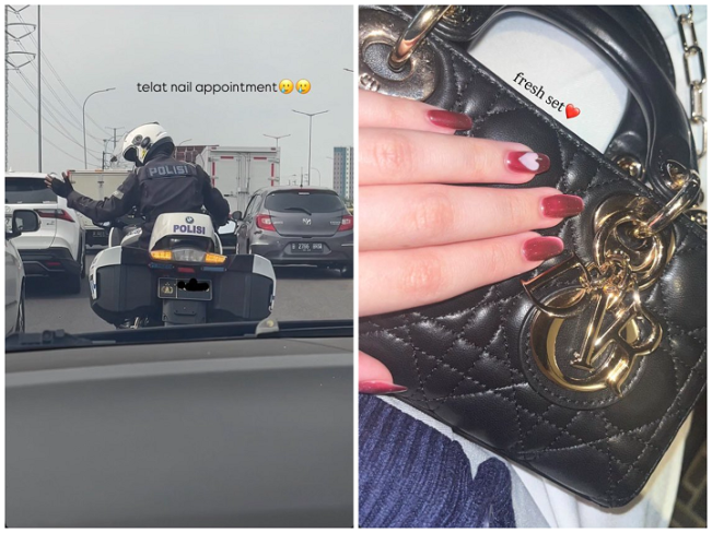 Viral! Celeste Anastasia Pakai Patwal Demi Janji Nail Art