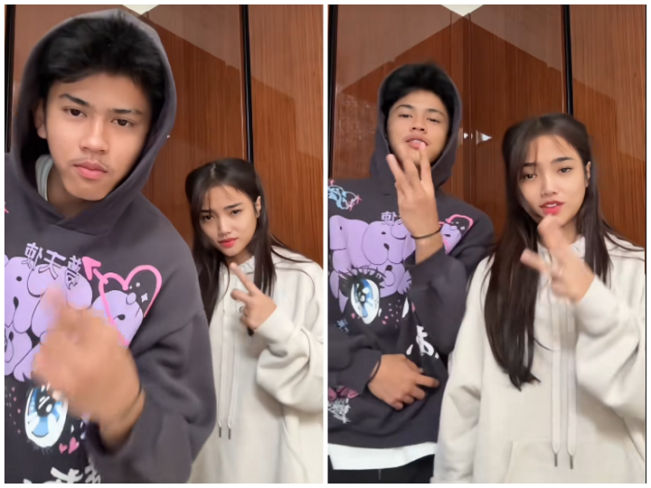 Kolase foto Fuji dan Jaden 