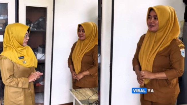 PNS Viral Live TikTok saat Jam Kerja Langsung Didatangi Bupati