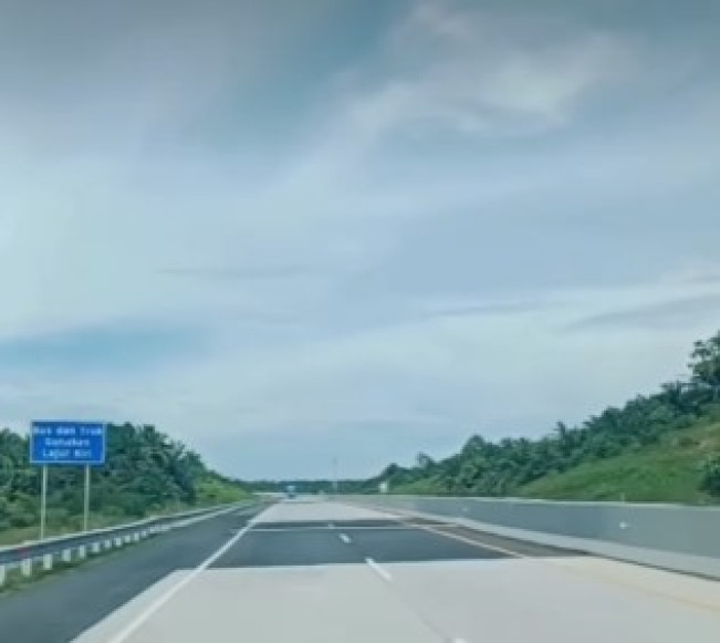 Jalan Tol Brandan-Binjai. (Instagram)