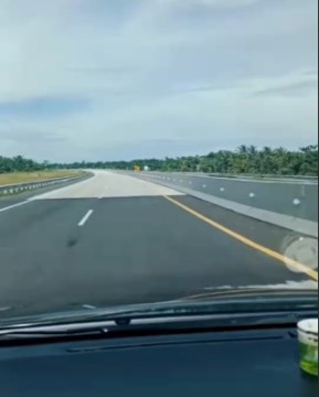 Jalan Tol Brandan-Binjai. (Instagram)