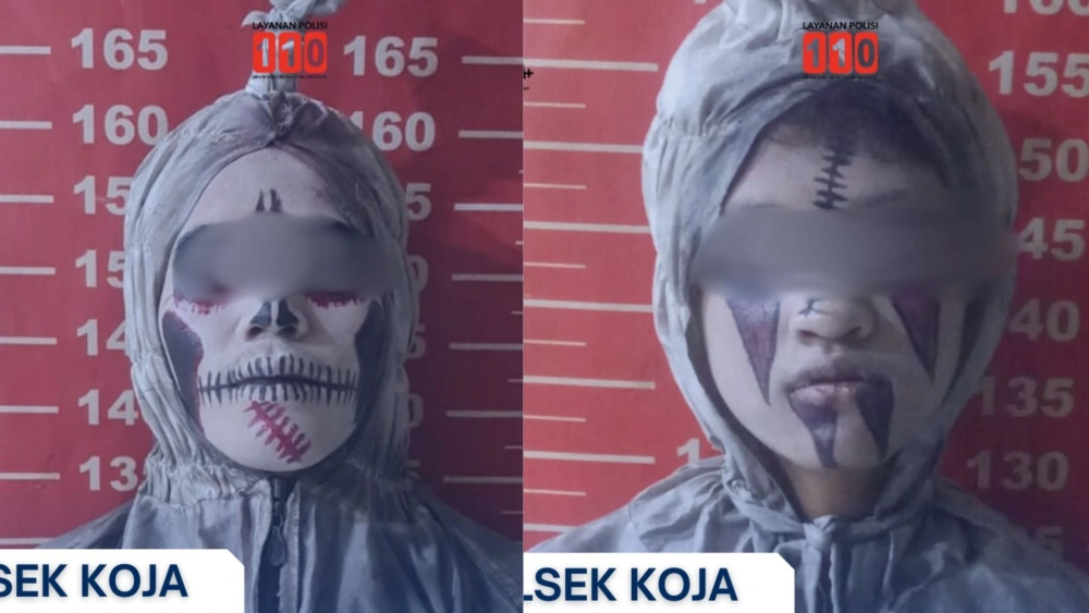 Viral Polisi Tangkap 3 Pocong Meresahkan di Jakarta Utara