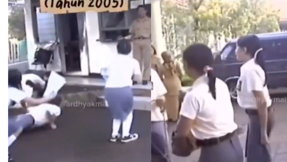 Potongan video hukuman sekolah 2005. [X]