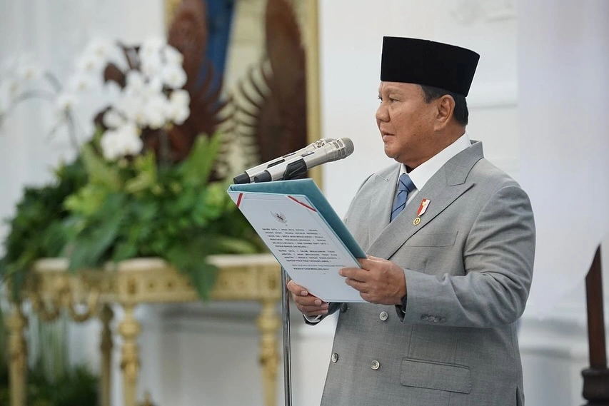 Prabowo menetapkan 10 tokoh nasional sebagai pahlawan atas kontribusinya pada negara. [Instagram]