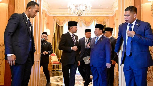 Kunjungan Kenegaraan, Presiden Prabowo Subianto Disambut Hangat oleh Putra Mahkota Brunei Darussalam