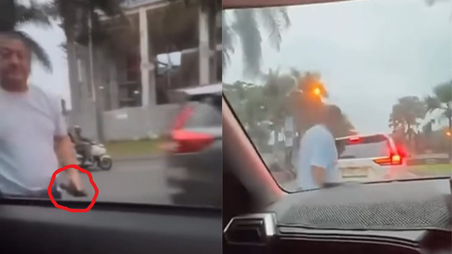 Viral Pria Gedor-Gedor Kaca Mobil Sambil Bawa Senpi di Bandung