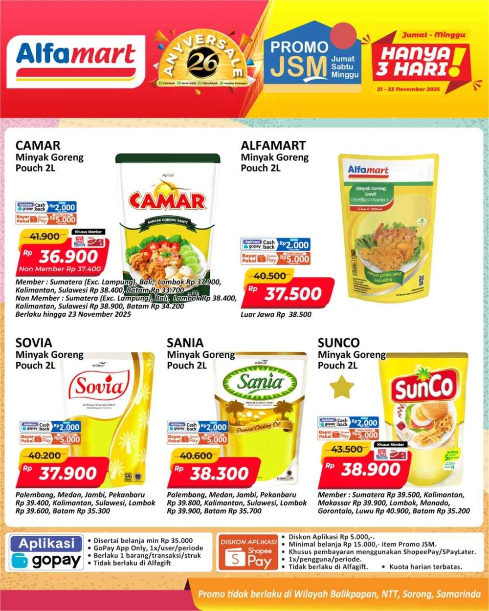 Promo JSM minyak goreng di  Alfamart (Instagram)