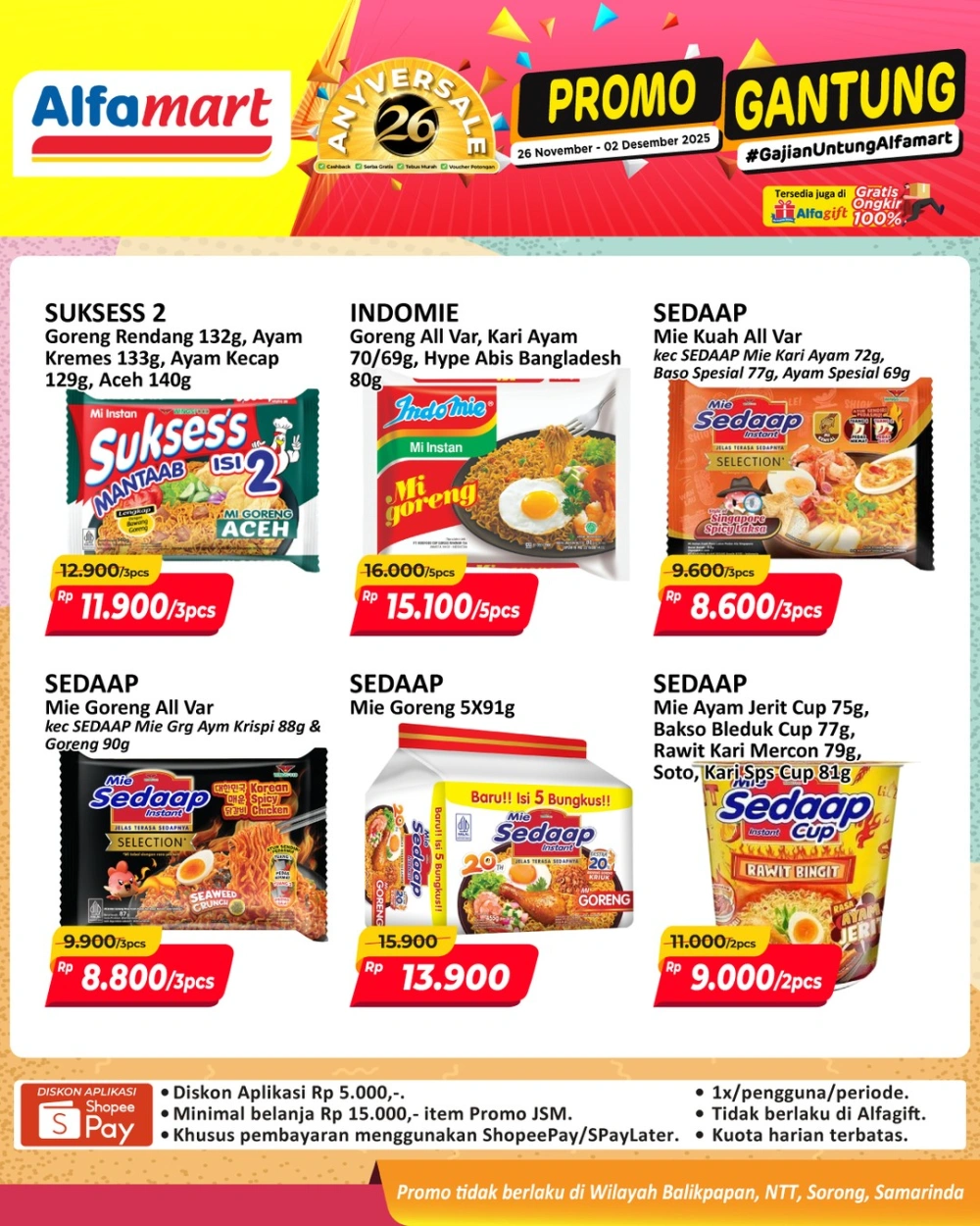 Promo Indomie di Alfamart (Instagram)