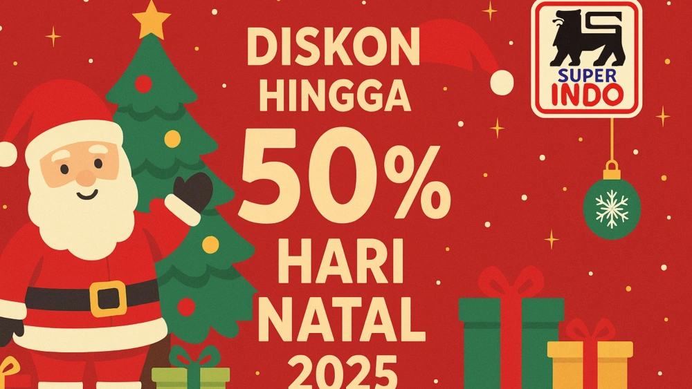 Promo Superindo Hari Natal, 25 Desember 2025: Diskon Gede-gedean hingga 50 Persen
