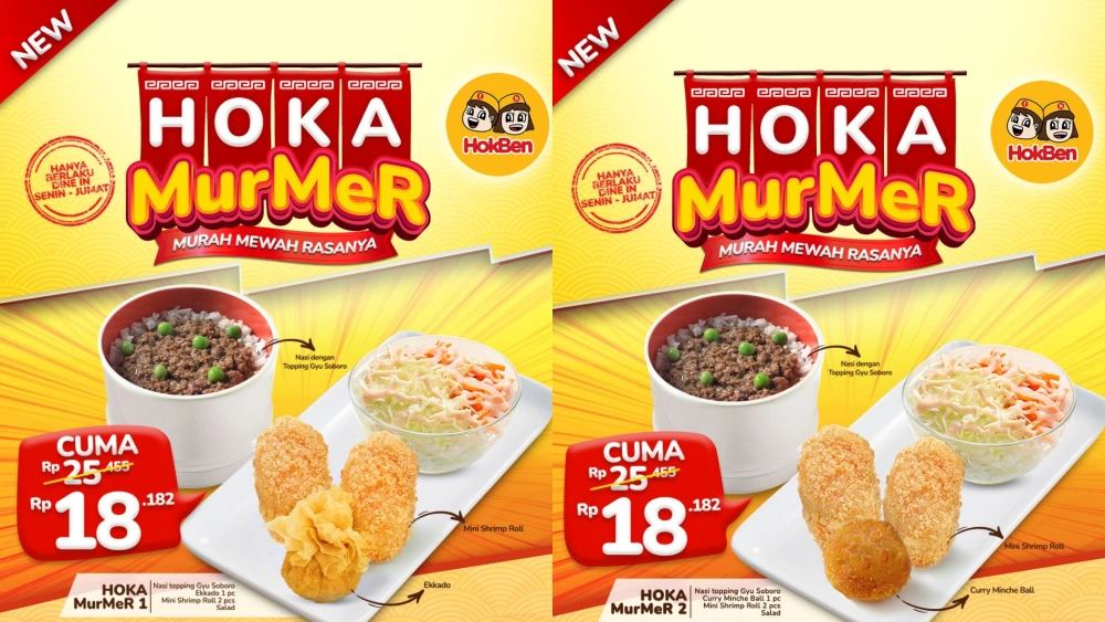 HokBen Hadirkan Promo Hoka MurMer, Makan Lezat Mulai Rp18.182