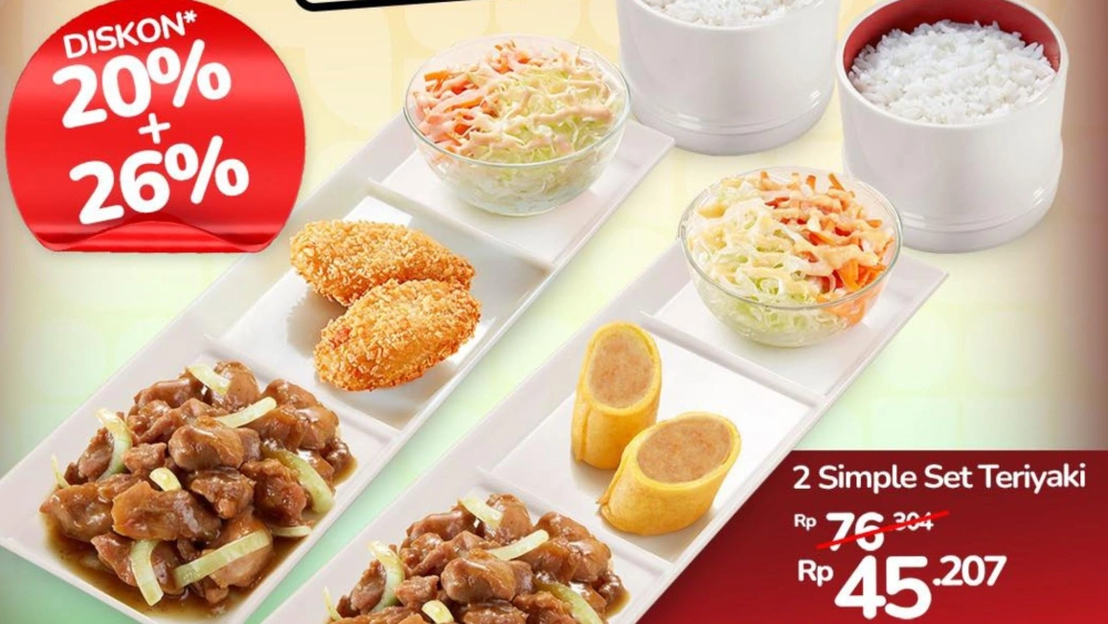 Rayakan Natal dan Tahun Baru, HokBen Hadirkan Promo Makan Berdua Rp45 Ribuan