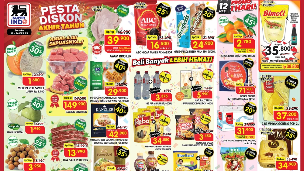 Promo Superindo Minggu, 14 Desember 2025: Diskon hingga 50 Persen di Akhir Pekan
