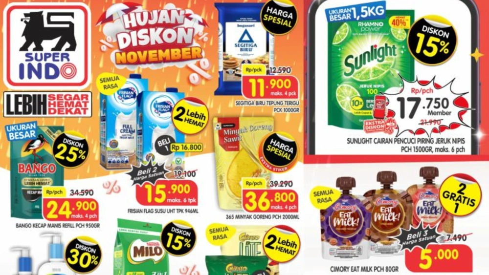 Promo Murmer Superindo Rabu, 26 November 2025: Diskon Tengah Pekan hingga 46 Persen