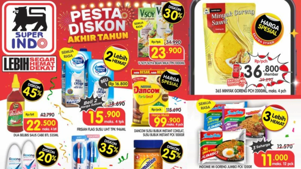 Promo Superindo Minggu, 7 Desember 2025: Diskon Gede hingga 45 Persen