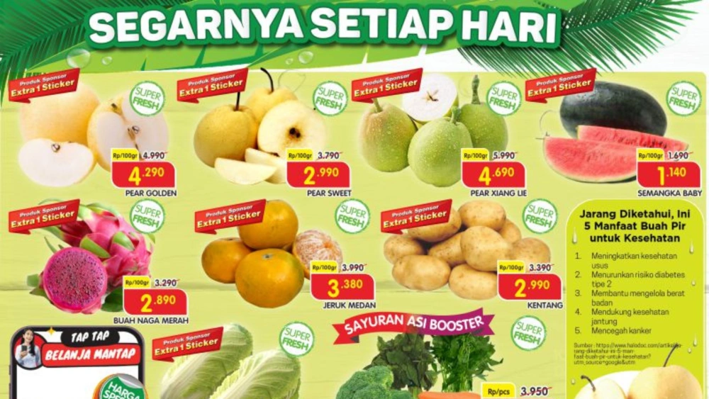 Promo Superindo Jumat, 7 November 2025: Diskon Gede-gedean Daging, Ikan dan Buah