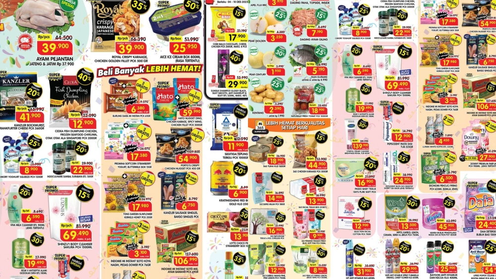 Promo Superindo Senin, 8 Desember 2025: Diskon Jumbo 25-50 Persen Produk Unggulan