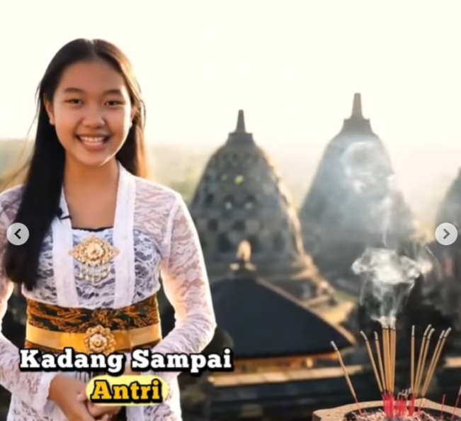 Potongan video promosi Candi Borobudur. (TikTok)