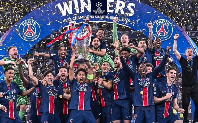 PSG juara Liga Champions. (Instagram/@psg)