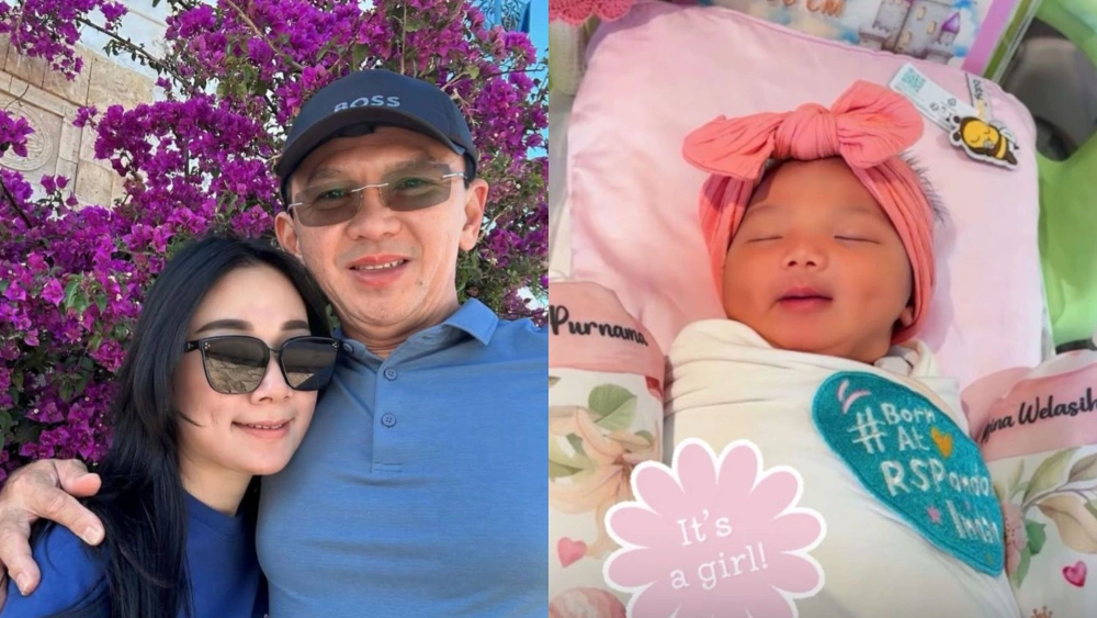 Potret bayi perempuan Puput Nastiti Devi dan Ahok yang lahir pada 22 Desember 2025. Paras cantiknya langsung mencuri perhatian warganet. [Instagram]