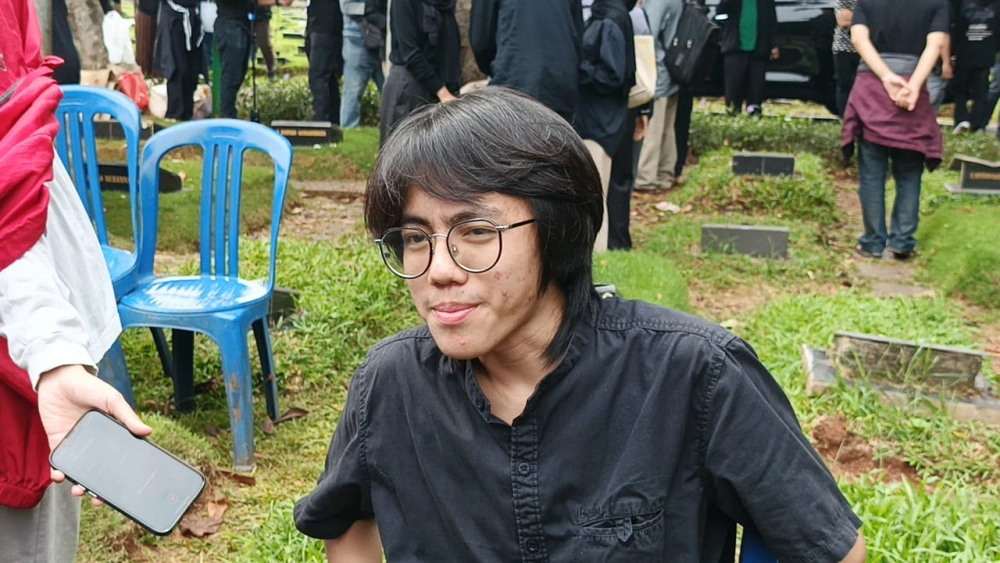 Quentin Stanislavski Kusnandar ketika ditemui di TPU Jeruk Purut, Jakarta Selatan, Kamis (4/12/2025).[FTNews/Selvianus Kopong Basar]