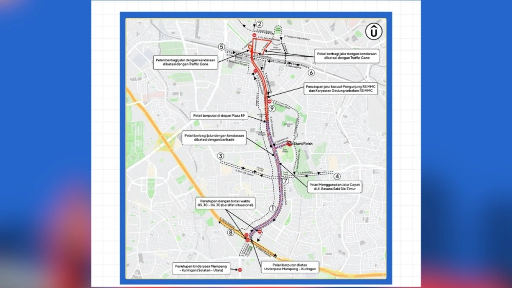 Pagi Ini Lalin Sekitar Rasuna Said Jakarta Dialihkan, Ada Apa?