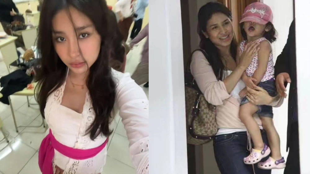 Rabiya Putrisyah atau Sabrya bersama sang ibunda, Ima Risma. [TikTok]