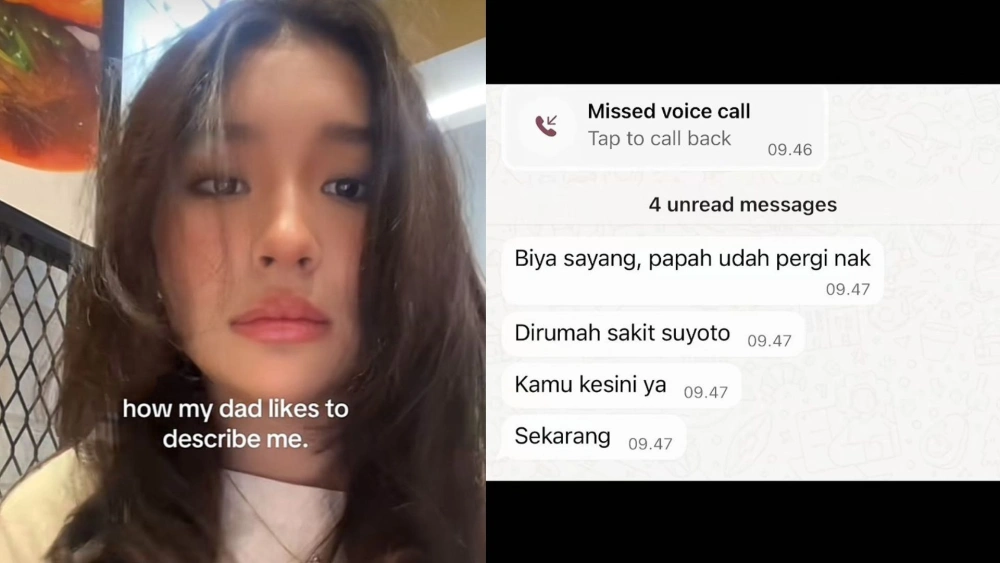 Sabrya membagikan chat terakhir yang ia terima saat kabar duka Gary Iskak datang. [TikTok]