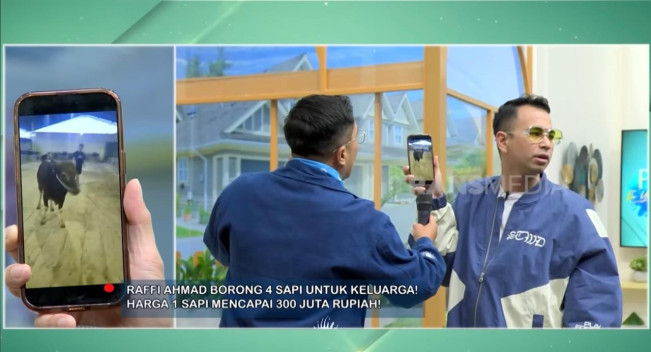 Raffi Ahmad Menunjukkan Sapi Milik Lily di acara FYP (YouTube)