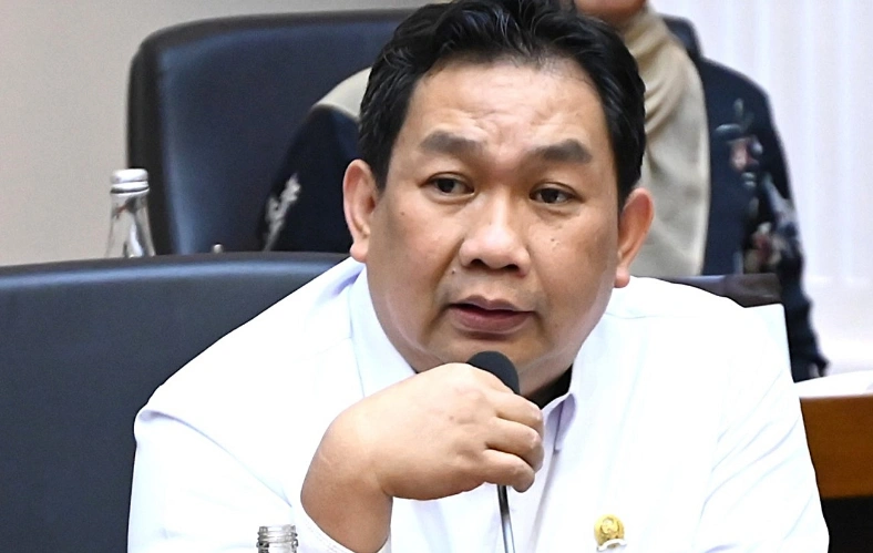 Anggota Badan Legislasi (Baleg) DPR RI Eric Hermawan dalam RDPU bersama AKSI, VISI, dan ASIRI terkait pembahasan RUU Hak Cipta, yang digelar di Gedung Nusantara I, Kompleks Parlemen, Senayan, Jakarta, Selasa (11/11/2025). Foto : dok DPR/Geraldi/Andri