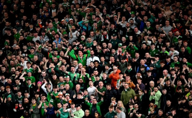 Sorak-sorai pendukung Irlandia menggetarkan Stadion Aviva! usai peluit panjang kemenangan 2-0 Irlandia atas Portugal [Foto: X Ireland Football]