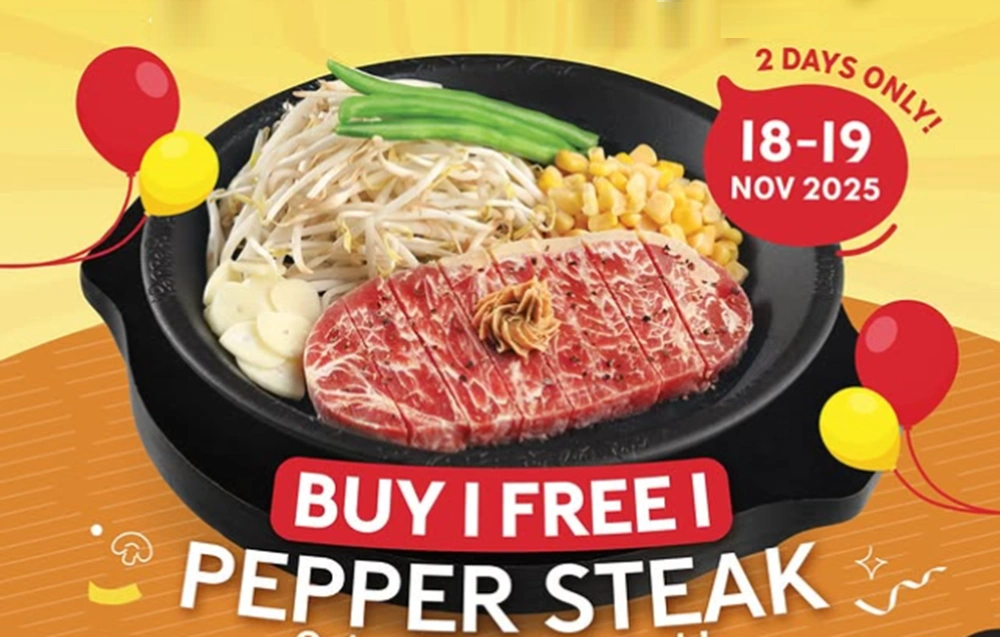 Cuma 2 Hari, Pepper Lunch Hadirkan Promo Buy 1 Get 1 Pepper Steak
