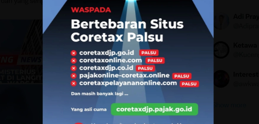Masyarakat Bingung Situs Palsu coretaxdjp.go.id Gunakan Domain Pemerintah go.id, Kok Bisa?