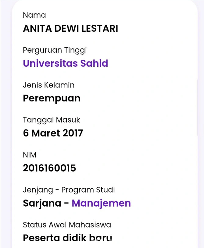 Data diri Anita Dewi kini tersebar di media sosial. [Instagram]