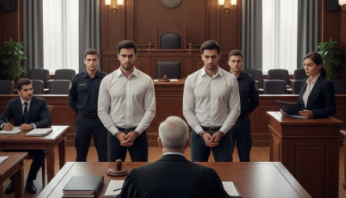 Ilustrasi-- Sidang pembunuhan Ryan al Najjar dengan dua terdakwa kakay Ryan, Mohamed, 23, dan Muhanad Al Najjar, 25 [Foto: AI]