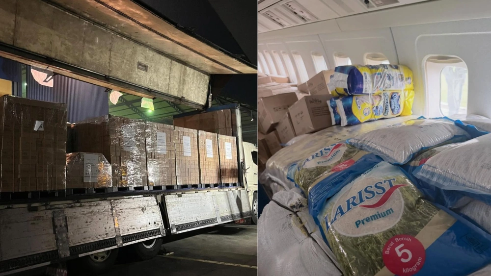 Sebanyak 2,6 ton bantuan logistik yang diinisiasi Malaka Project dikirim ke korban bencana di Sumatera [Instagram @irwandiferry