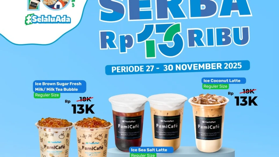 Cuma 4 Hari! Promo FamilyMart Serba 13 Ribu Bikin Antrean Mengular