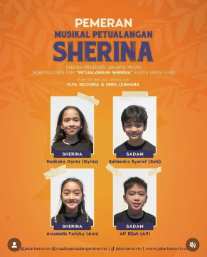 Pemeran Musikal Petualangan Sherina. (Instagram @jakartamovin)