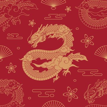 Ilustrasi shio naga. (Freepik)
