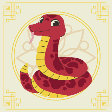 Ilustrasi Shio Ular. (Freepik)