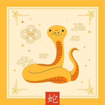 Ilustrasi Shio Ular. (Freepik)