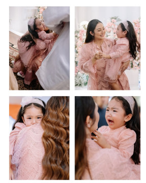 Foto keluarga kecil Siti Badriah dengan Krisjiana (instagram.com/sitibadriahh)